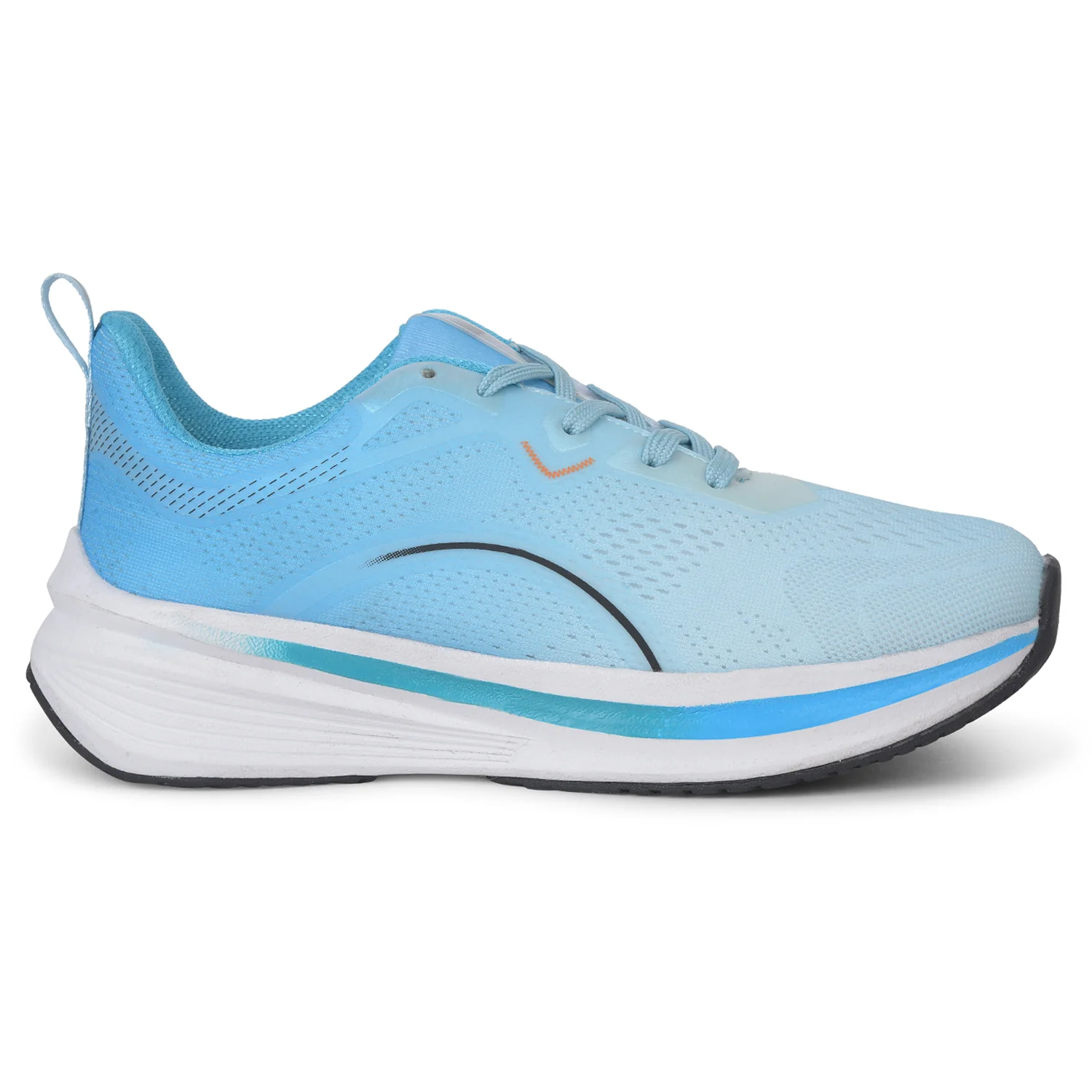 Leap7x Sky Blue Sports Lacing Running Shoes For Men PACIFIC-1E By Liberty - Image 2