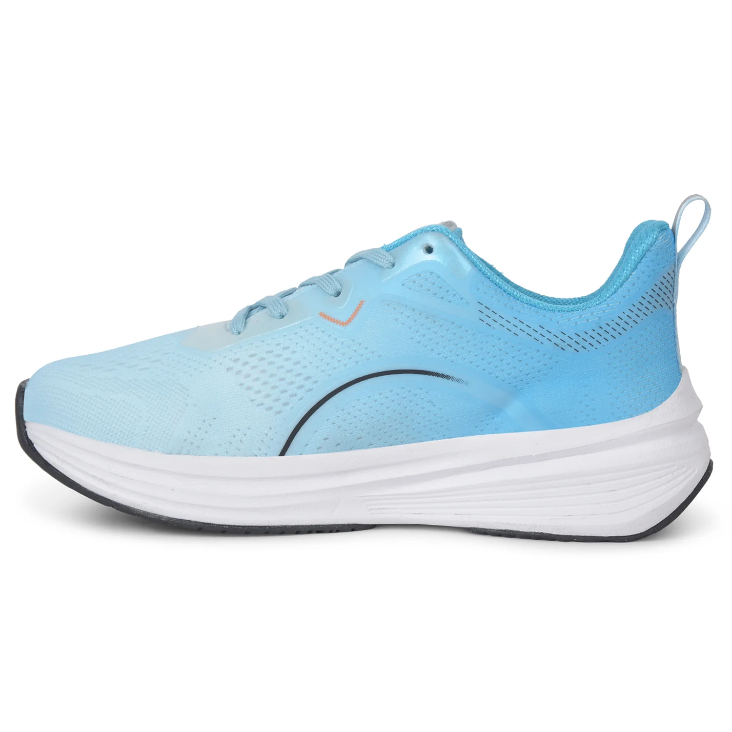 Leap7x Sky Blue Sports Lacing Running Shoes For Men PACIFIC-1E By Liberty - Image 3
