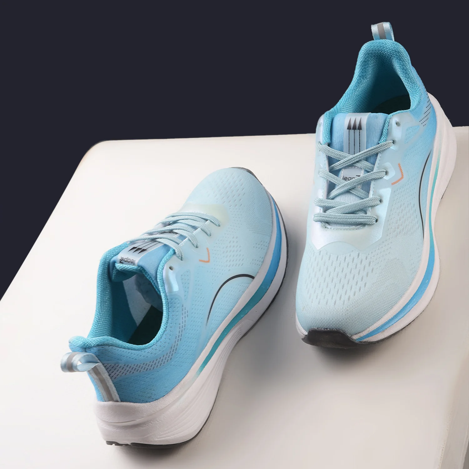 Leap7x Sky Blue Sports Lacing Running Shoes For Men PACIFIC-1E By Liberty - Image 4