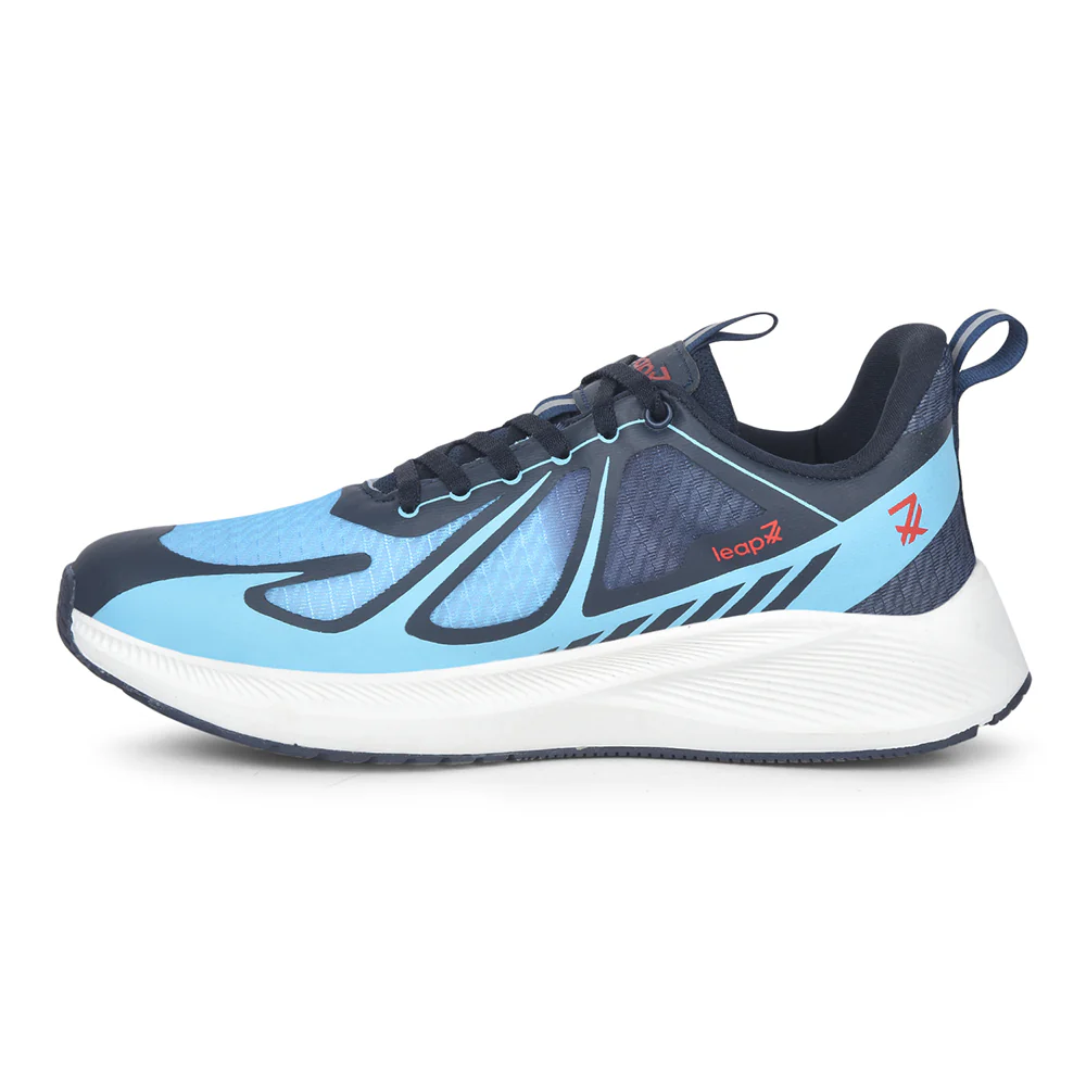 Leap7x Sky Blue Sports Lacing Running Shoes For Men RUNIER-1E By Liberty - Image 3