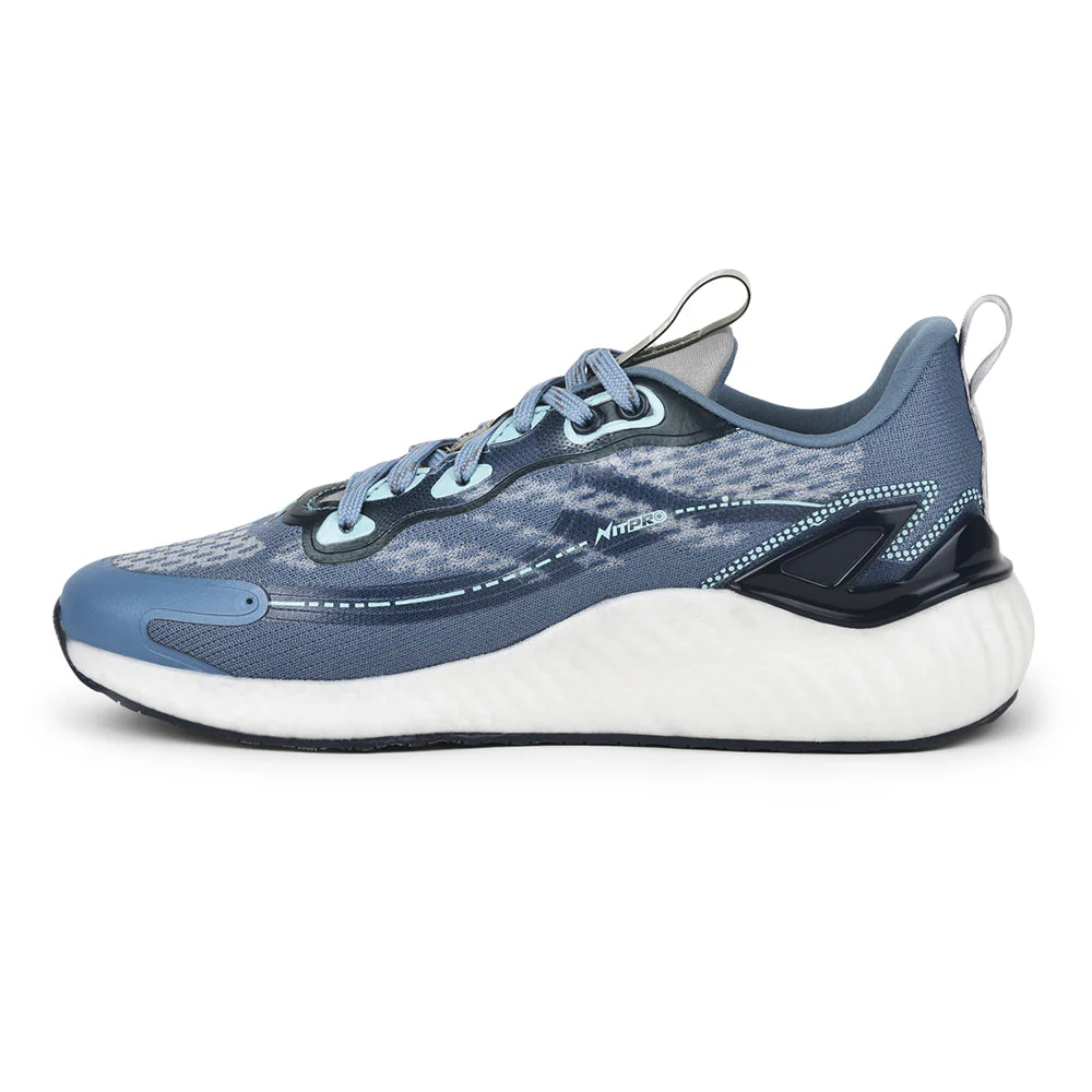 Leap7x Sky Blue Sports Lacing Running Shoes For Men TORNADO-1 By Liberty - Image 3