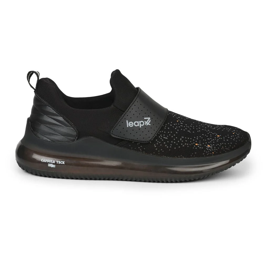 Leap7x Slip-on Athleisure Shoes For Men (Black) Flins-1 By Liberty - Image 2