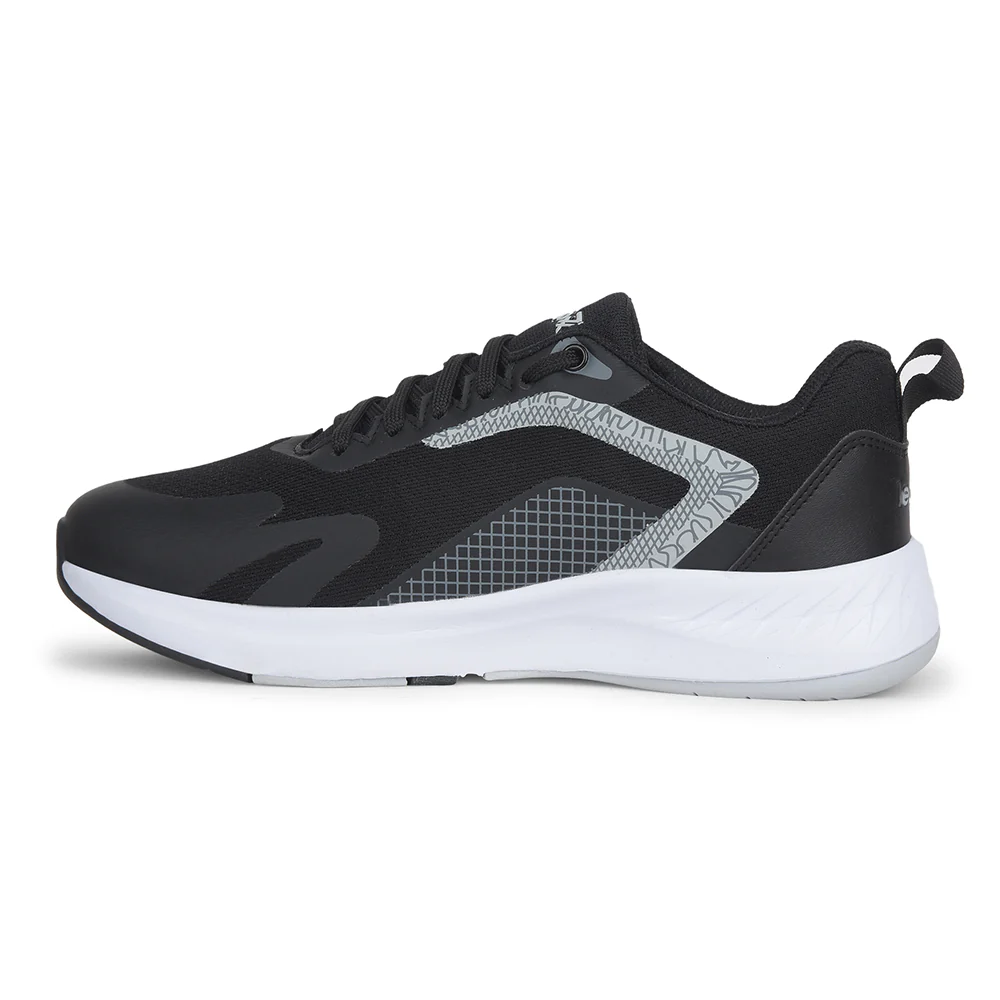 Leap7x Sports Black Running Shoes For Mens EVELSTER-E By Liberty - Image 3