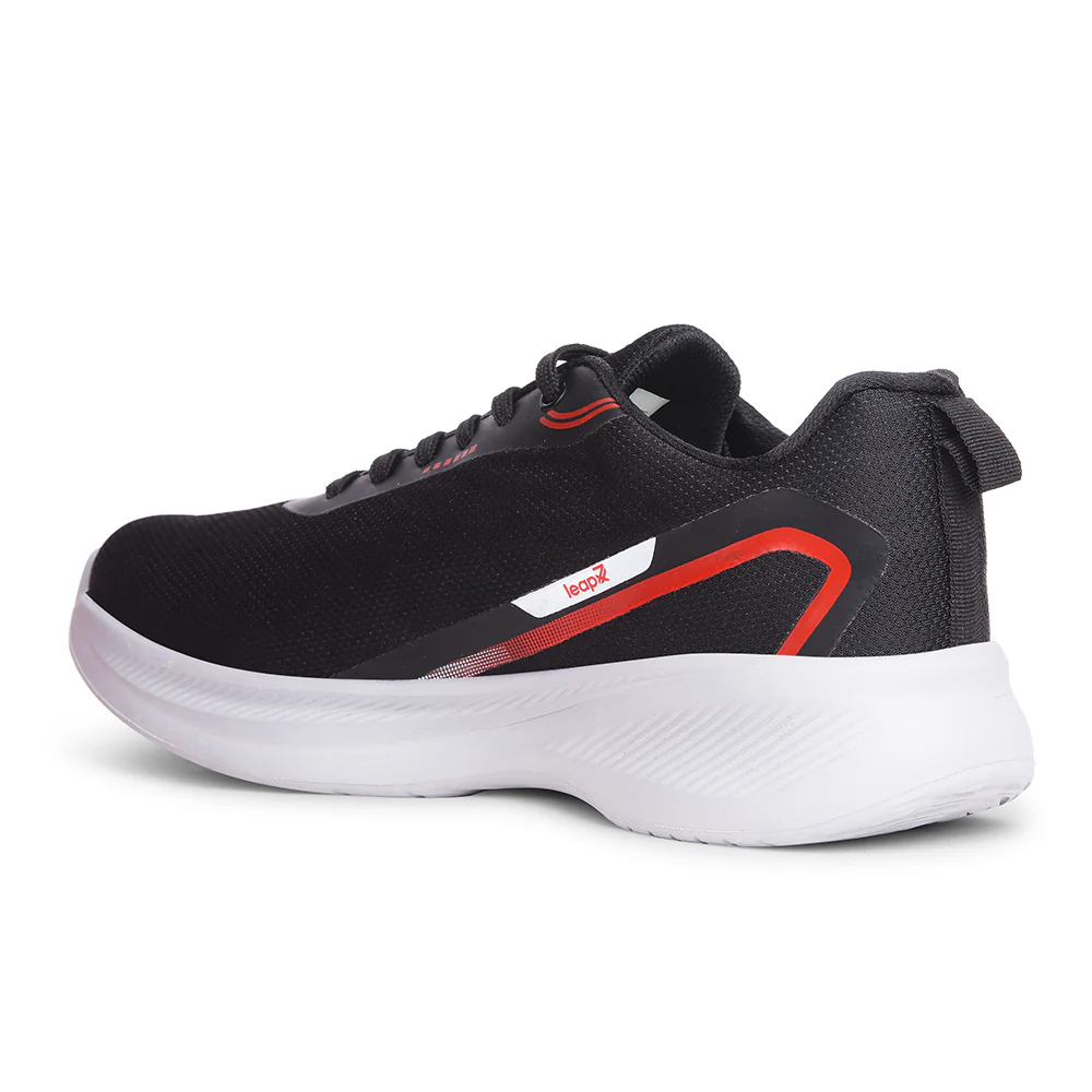 Leap7x Sports Black Running Shoes For Mens KOOPER-1E By Liberty - Image 5