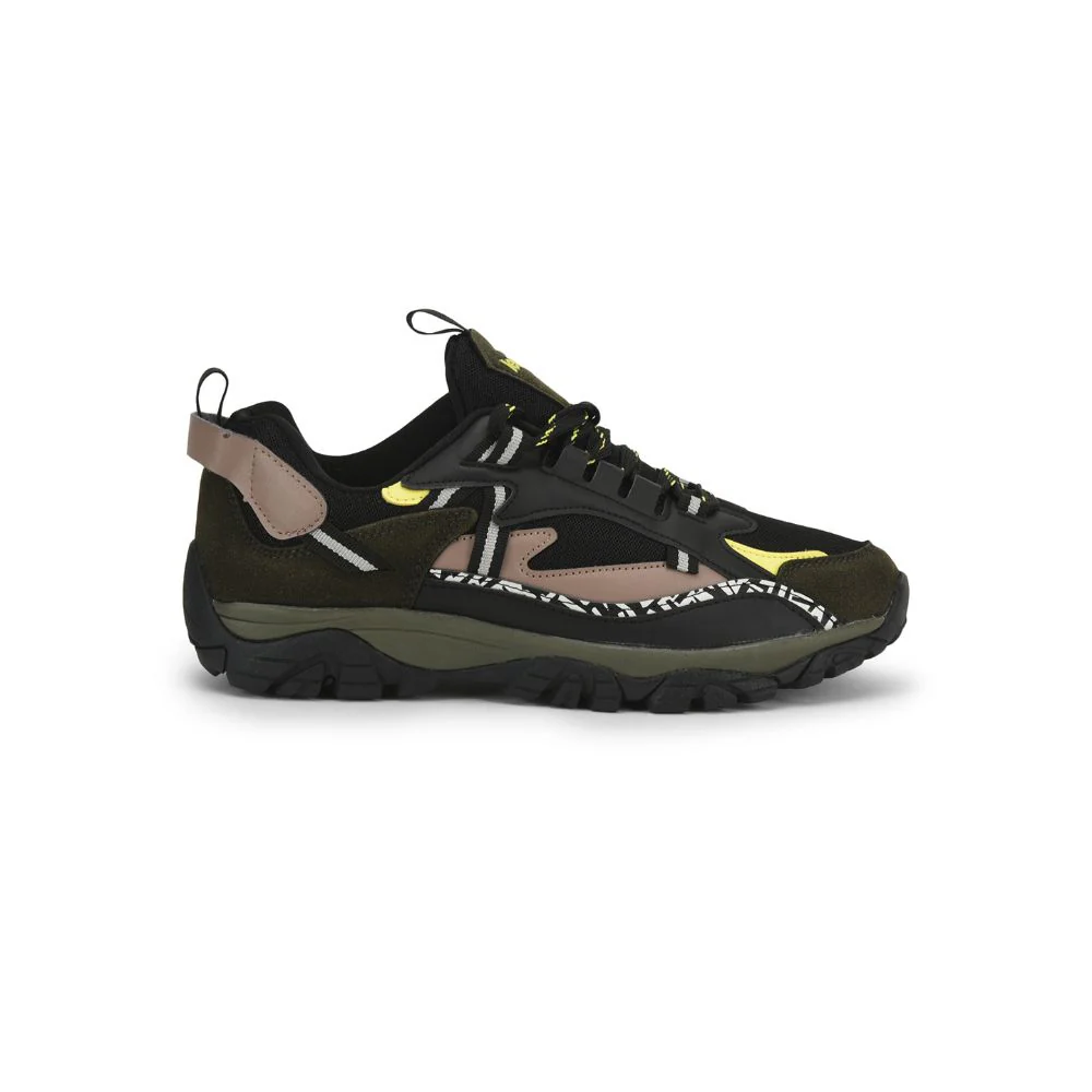 Leap7x Sports Lacing Running Shoes For Men (Black) COLUMBIA By Liberty - Image 2