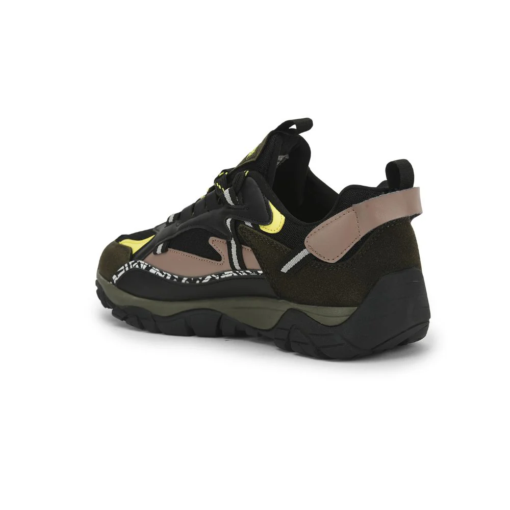 Leap7x Sports Lacing Running Shoes For Men (Black) COLUMBIA By Liberty - Image 5