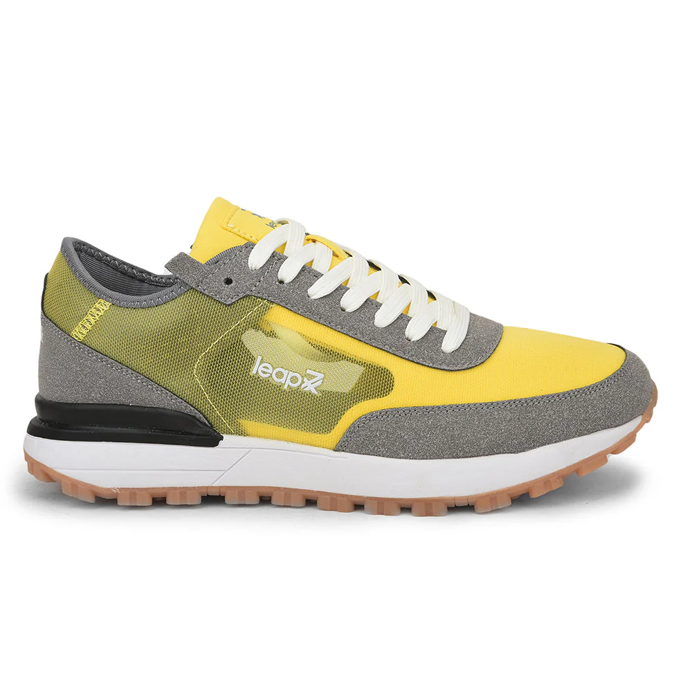 Leap7x Sports Lacing Running Shoes For Men (Yellow) XL-TG-03 By Liberty - Image 2