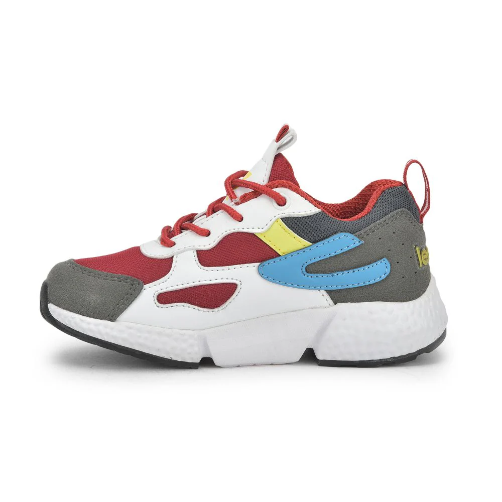 Leap7x Sports Lacing Shoe For Kids (Maroon) CARRY-03 By Liberty - Image 3