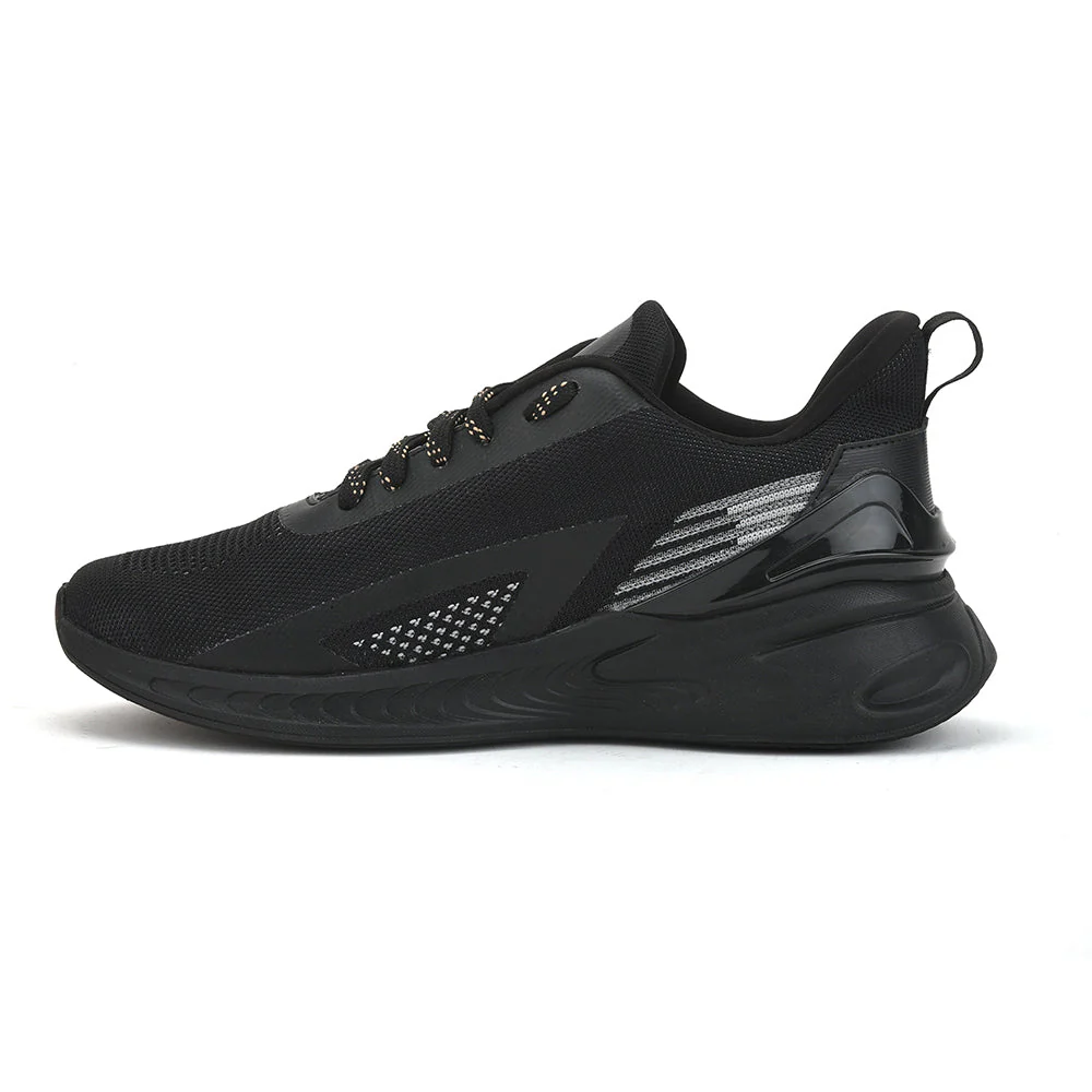 Leap7x Sports Lacing Shoe For Men ( Black ) REVOLVE By Liberty - Image 3