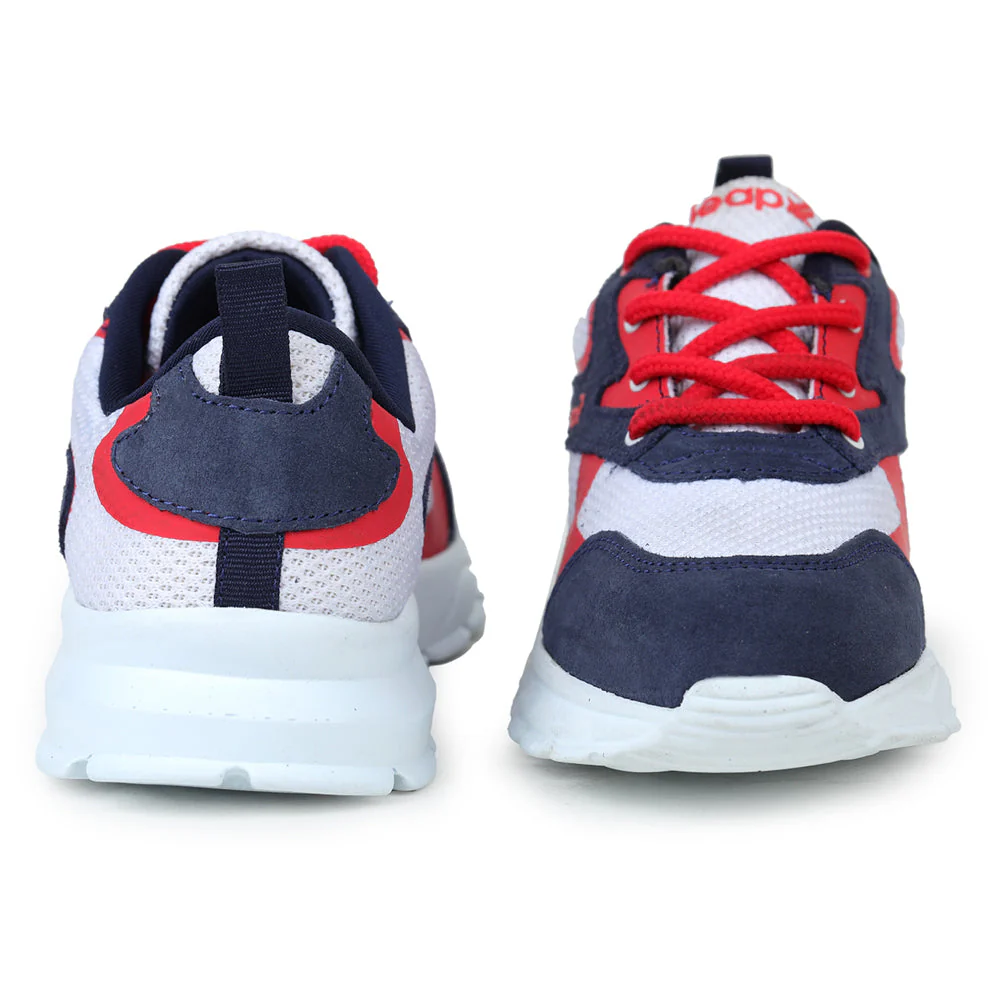 Leap7x Sports Lacing Shoes For Kids (N.Blue) JEEVA-24 By Liberty - Image 3