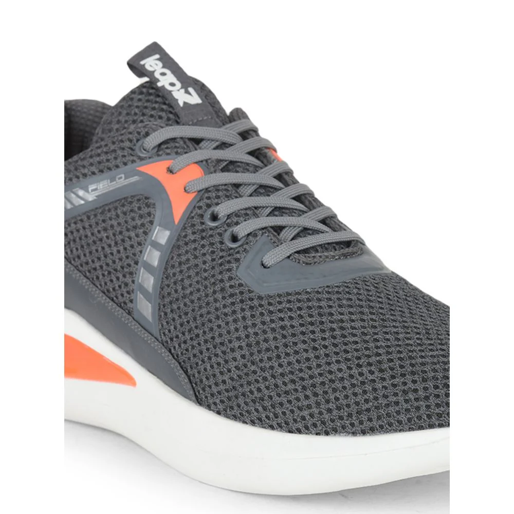 Leap7x Sports Lacing Shoes For Men (Grey) AMBASDOR By Liberty - Image 5