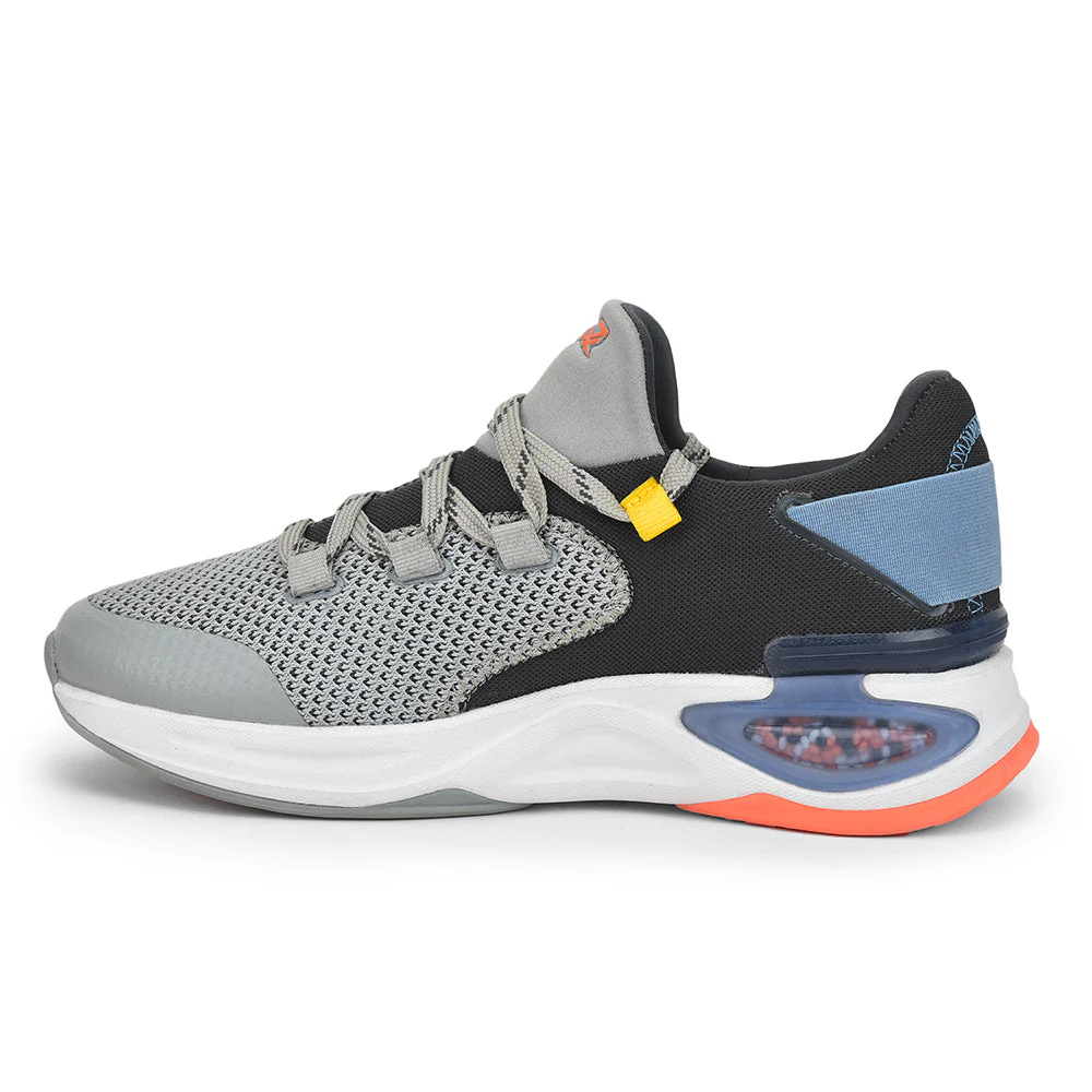 Leap7x Lacing Light Grey Casual Shoes For Men SIGMA-1E By Liberty - Image 3