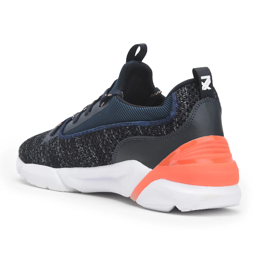 Leap7x Casual Navy Blue Lacing Shoes For Men BRISK-02E By Liberty - Image 4