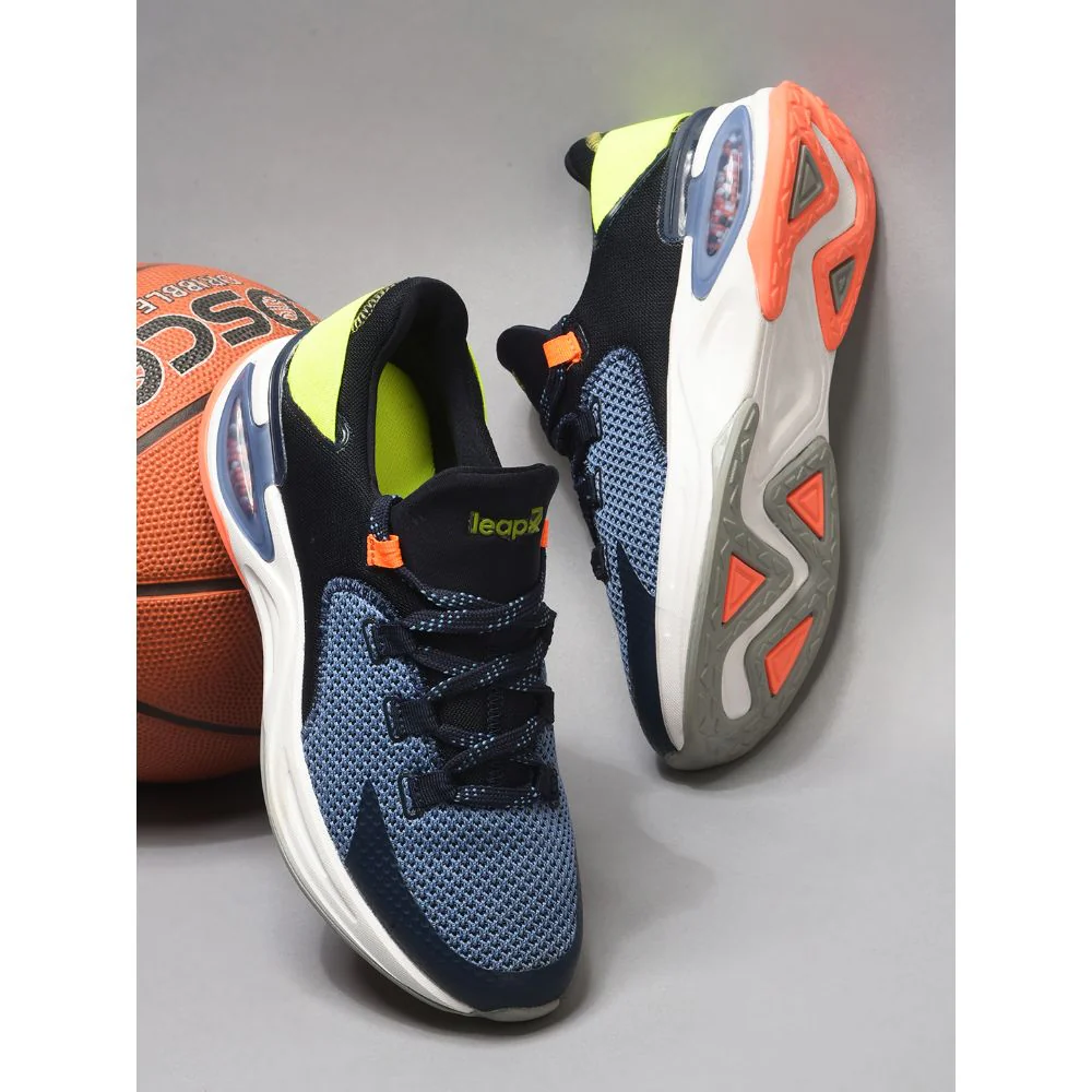Leap7x Lacing Navy Blue Casual Shoes For Men SIGMA-1E By Liberty - Image 3