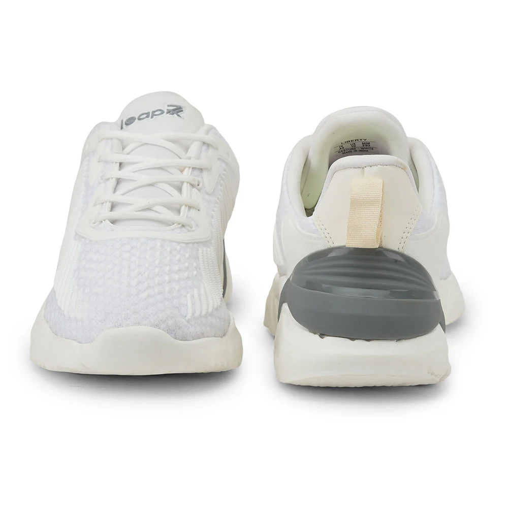 Leap7x Casual White Lacing Shoes For Men GESTURE By Liberty - Image 4