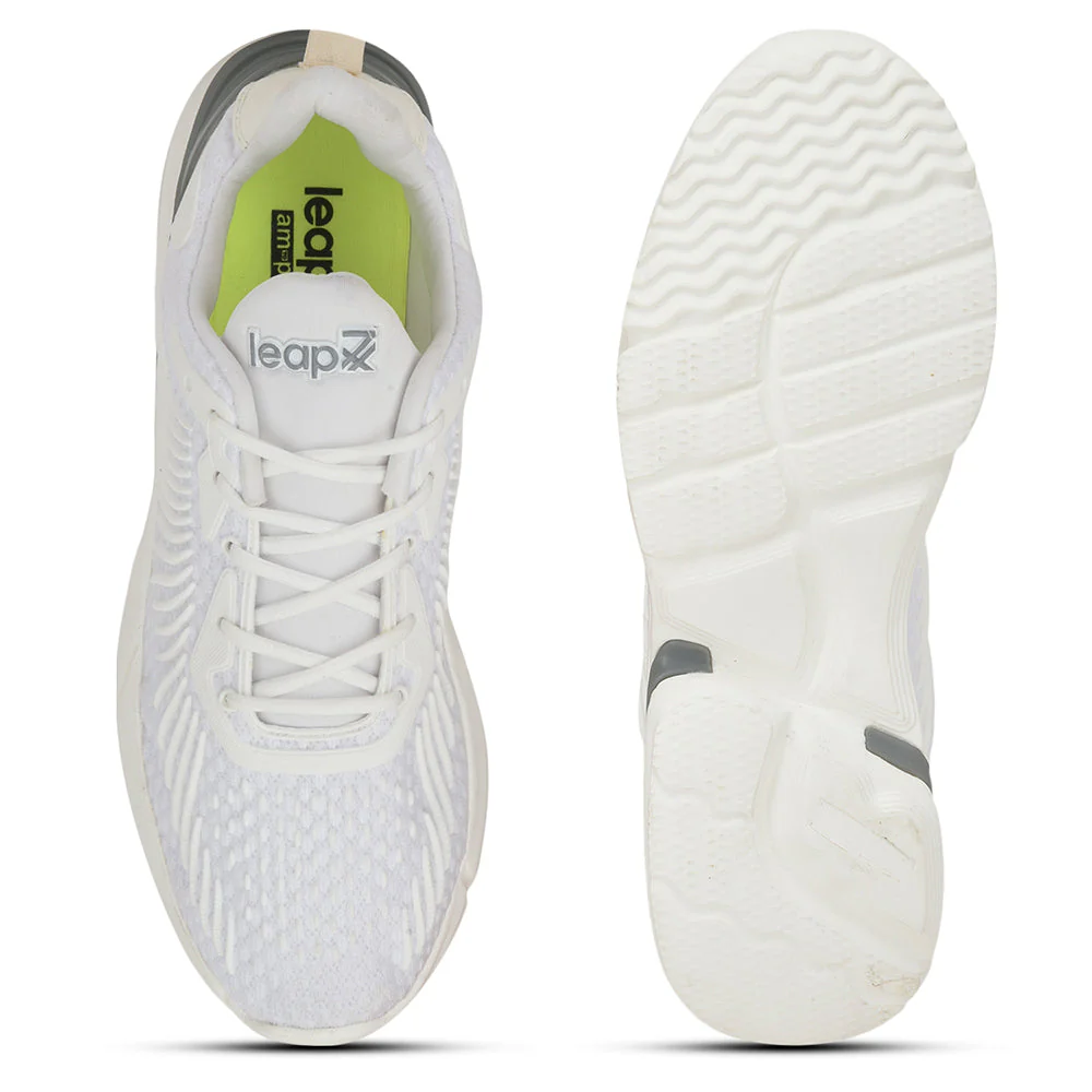 Leap7x Casual White Lacing Shoes For Men GESTURE By Liberty - Image 5