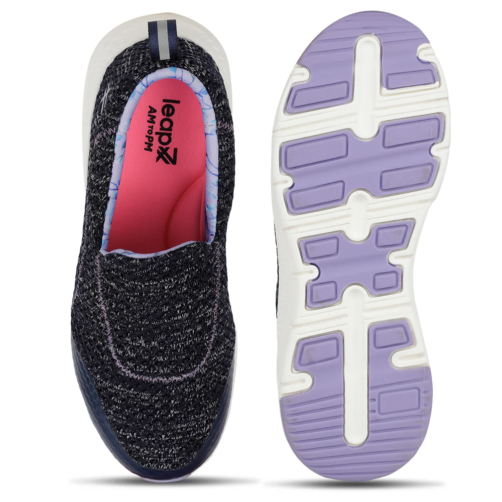 Leap7x Sports Navy Blue Walking Shoes For Women OLIVA-5 By Liberty - Image 6