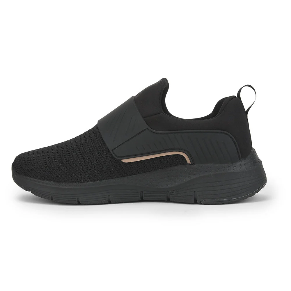 Leap7x Sports Non Lacing Shoe For Men ( Black ) PRIME By Liberty - Image 3