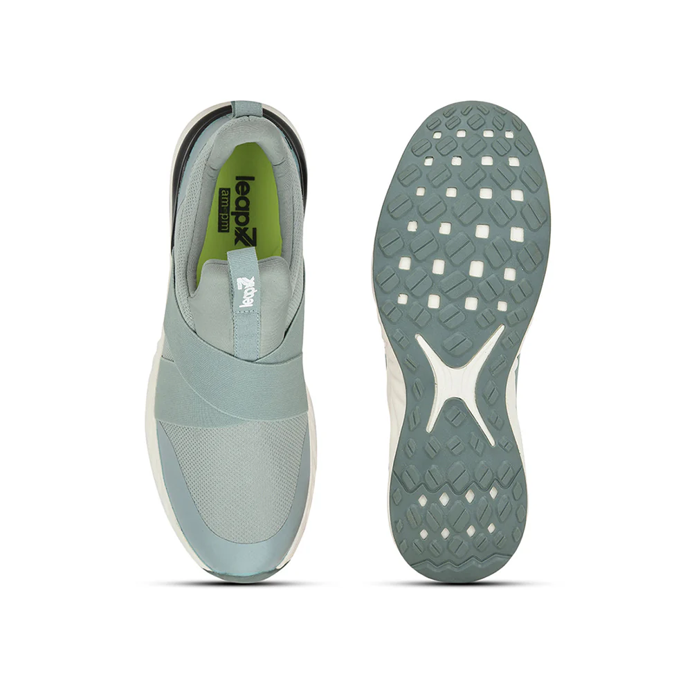 Leap7x Sports Non Lacing Shoes For Men (Green) PROTECTOR By Liberty - Image 5