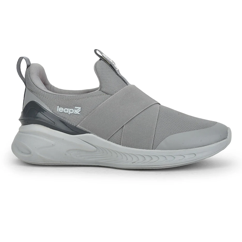 Leap7x Sports Non Lacing Shoes For Men (Grey) PORTUGAL-E By Liberty - Image 2