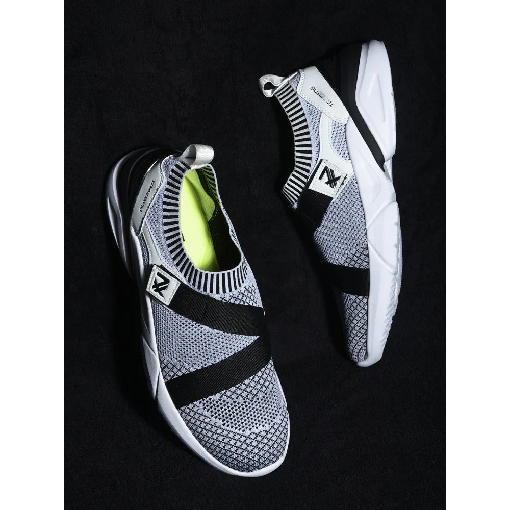 Leap7x Non Lacing White Casual Slip-on Shoes For Men BRISK-03E By Liberty - Image 3