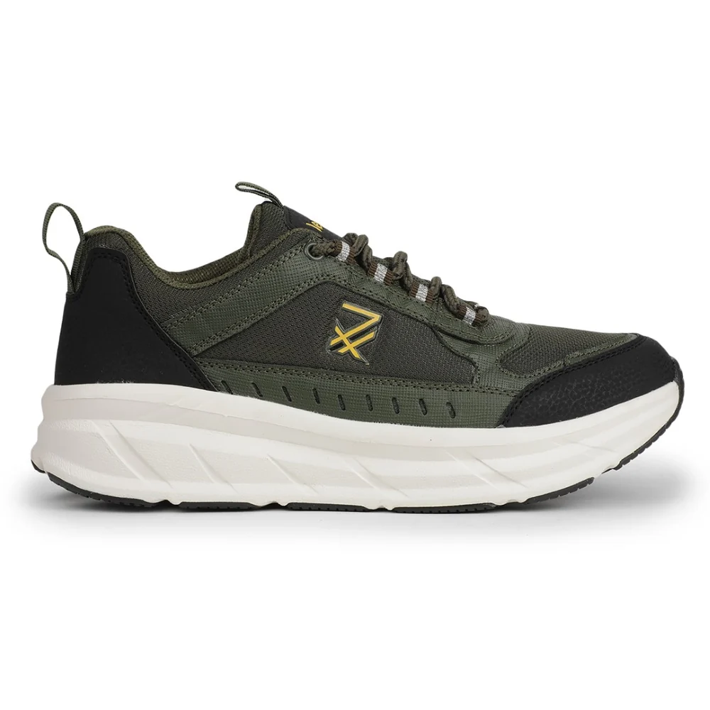 Leap7x Sports Olive Green Running Shoes For Mens MOUNT-E By Liberty - Image 2