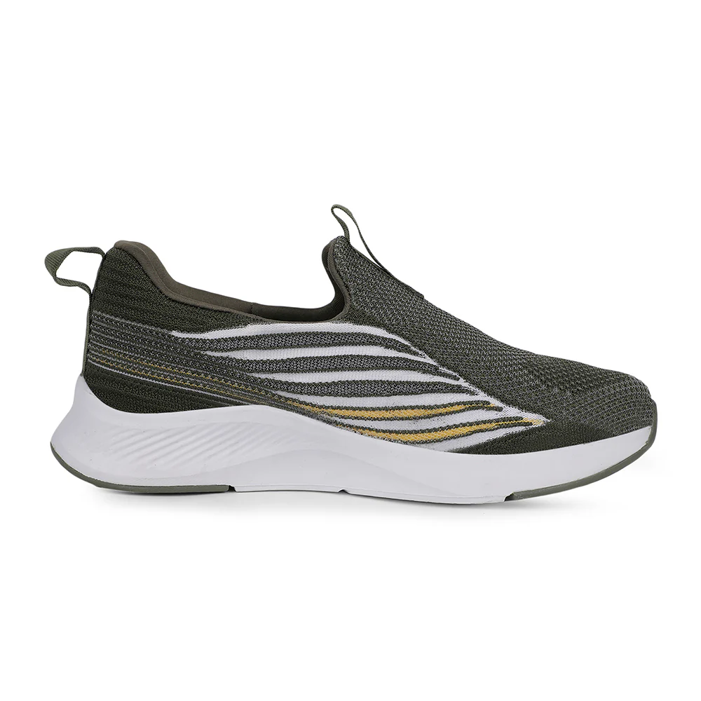 Leap7x Sports Olive Green Walking Shoes For Mens ROBIN-E By Liberty - Image 2
