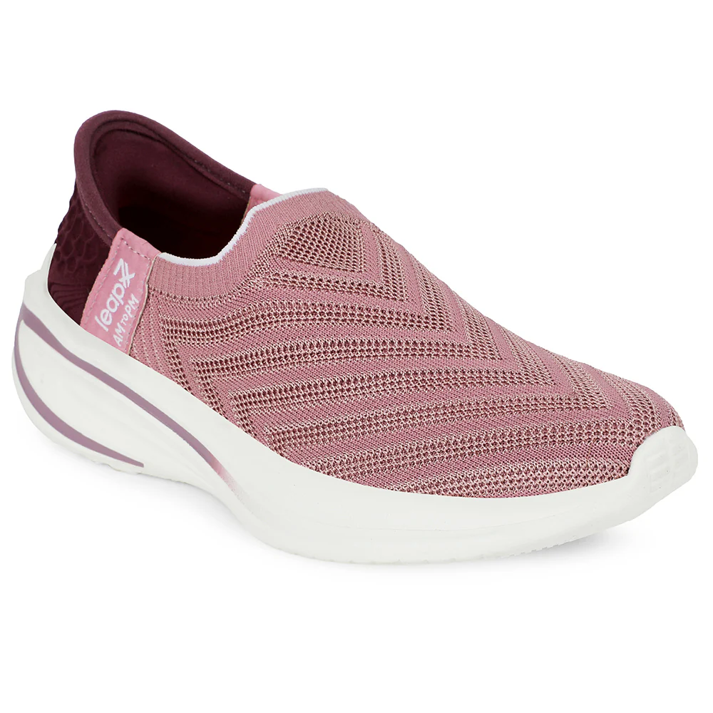Leap7x Sports Peach Walking Shoes For Women EAZY-W6 By Liberty