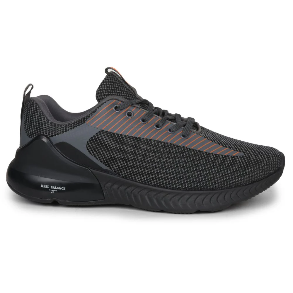Leap7x Lacing Black Casual Shoes For Men PANTHER By Liberty - Image 2