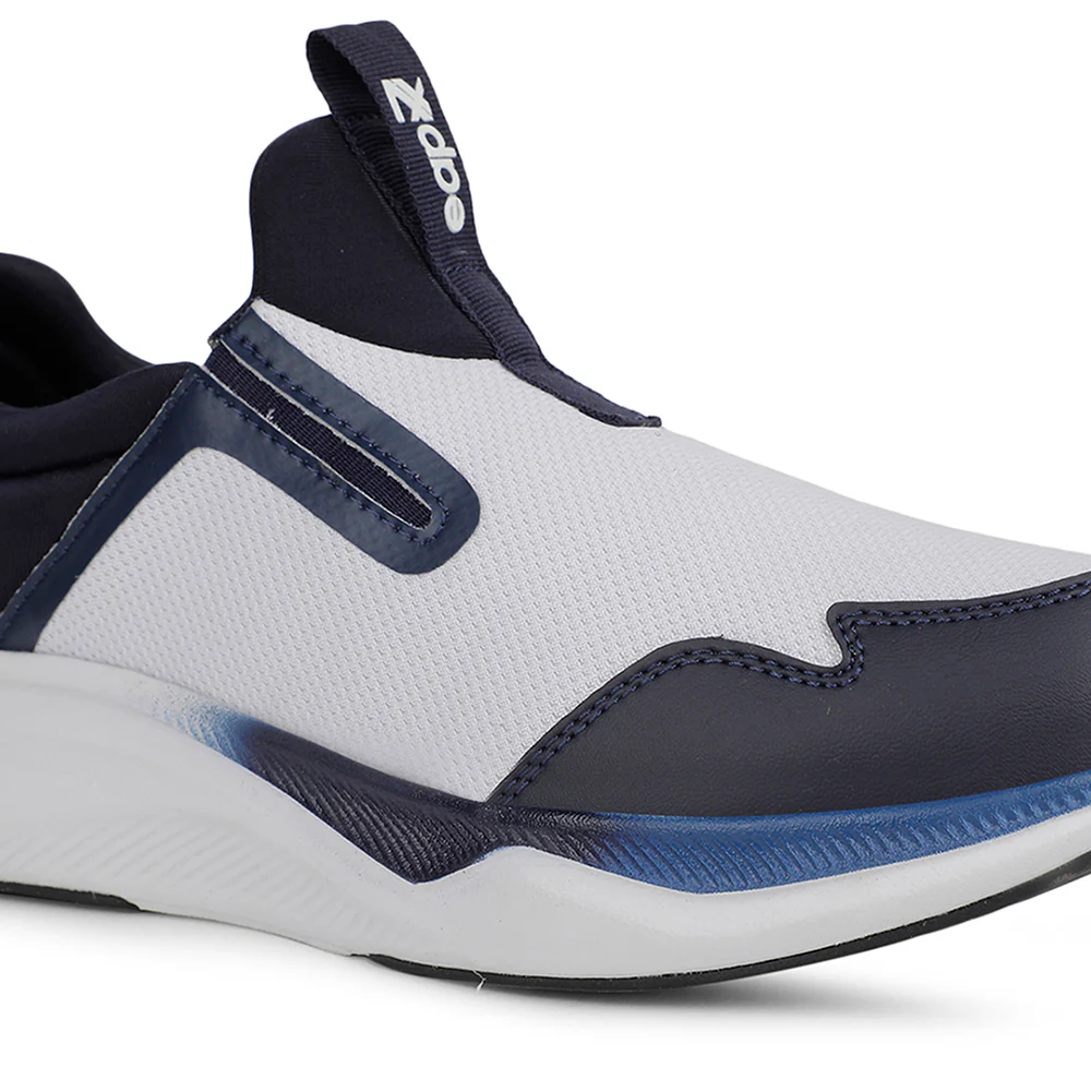 Leap7x Sports White Walking Shoes For Mens REACTIVE5E By Liberty - Image 5