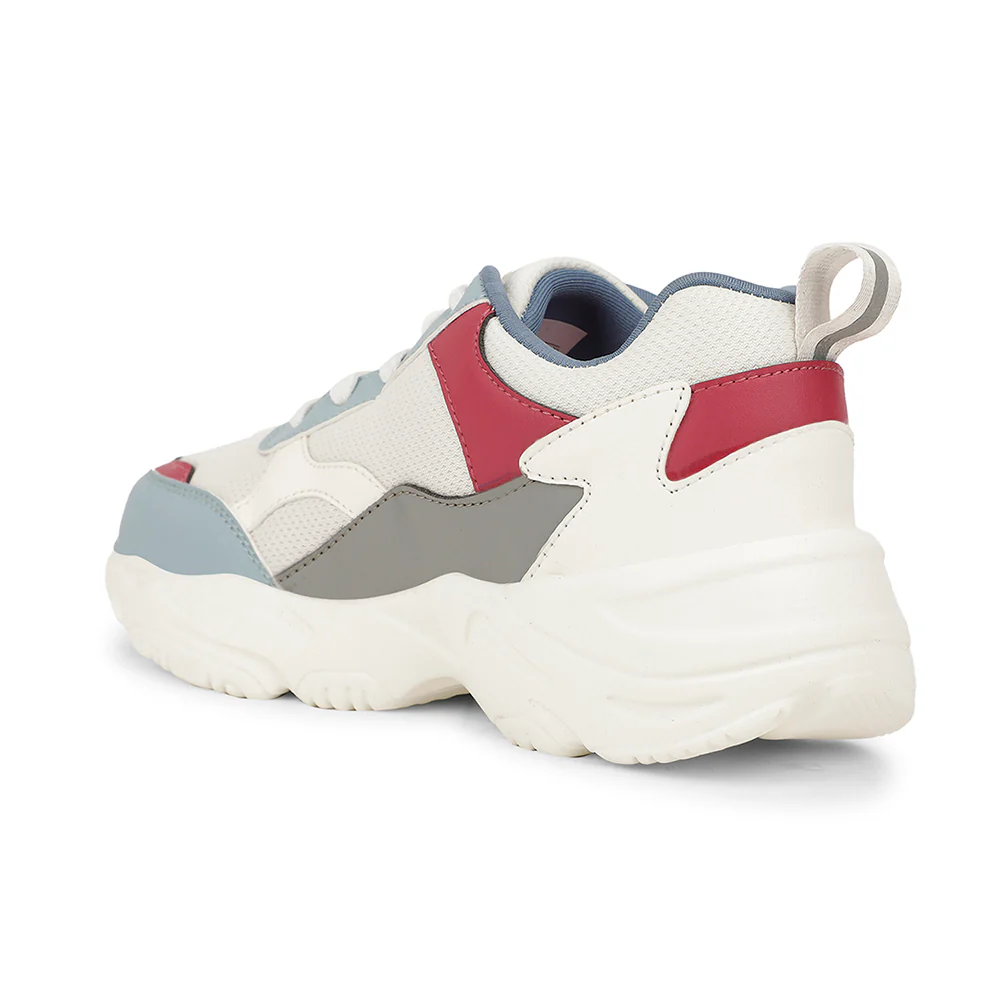 Leap7x Sports White Walking Shoes For Women ARIA By Liberty - Image 4