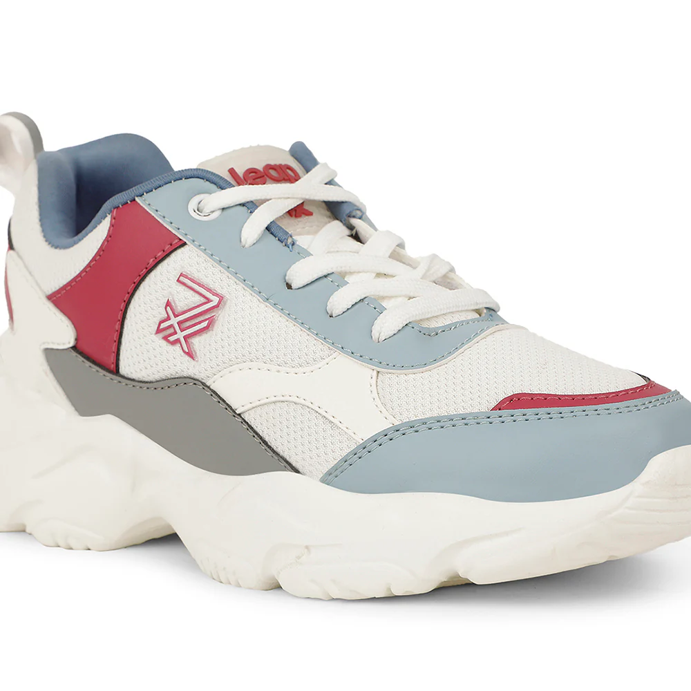 Leap7x Sports White Walking Shoes For Women ARIA By Liberty - Image 5