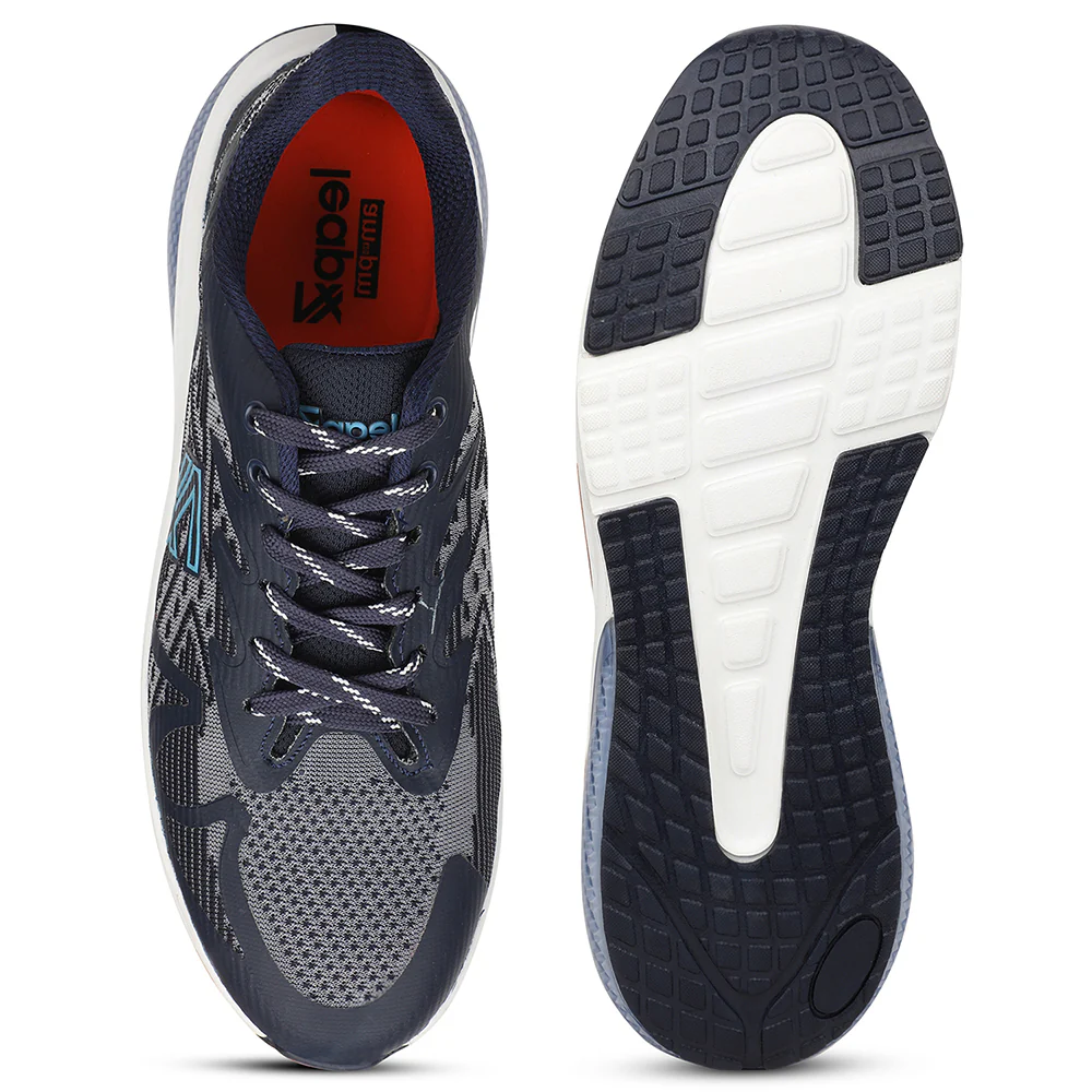 Leap7X SPOTTER-1 Blue Sports Lacing Running Shoes for Men by Liberty - Image 4