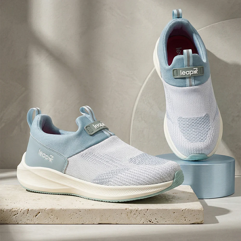 LEAP7X STARLINE-E Blue Sports Non lacing Walking shoes for Women by Liberty - Image 2