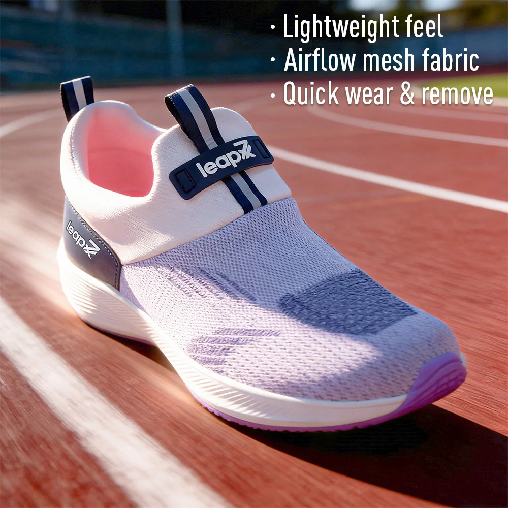 LEAP7X STARLINE-E Voilet Sports Non lacing Walking shoes for Women by Liberty - Image 2