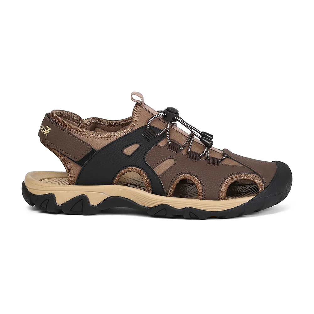 Leap7X TAISON-1 Brown Casual Fisherman Sandals for Men by Liberty - Image 2