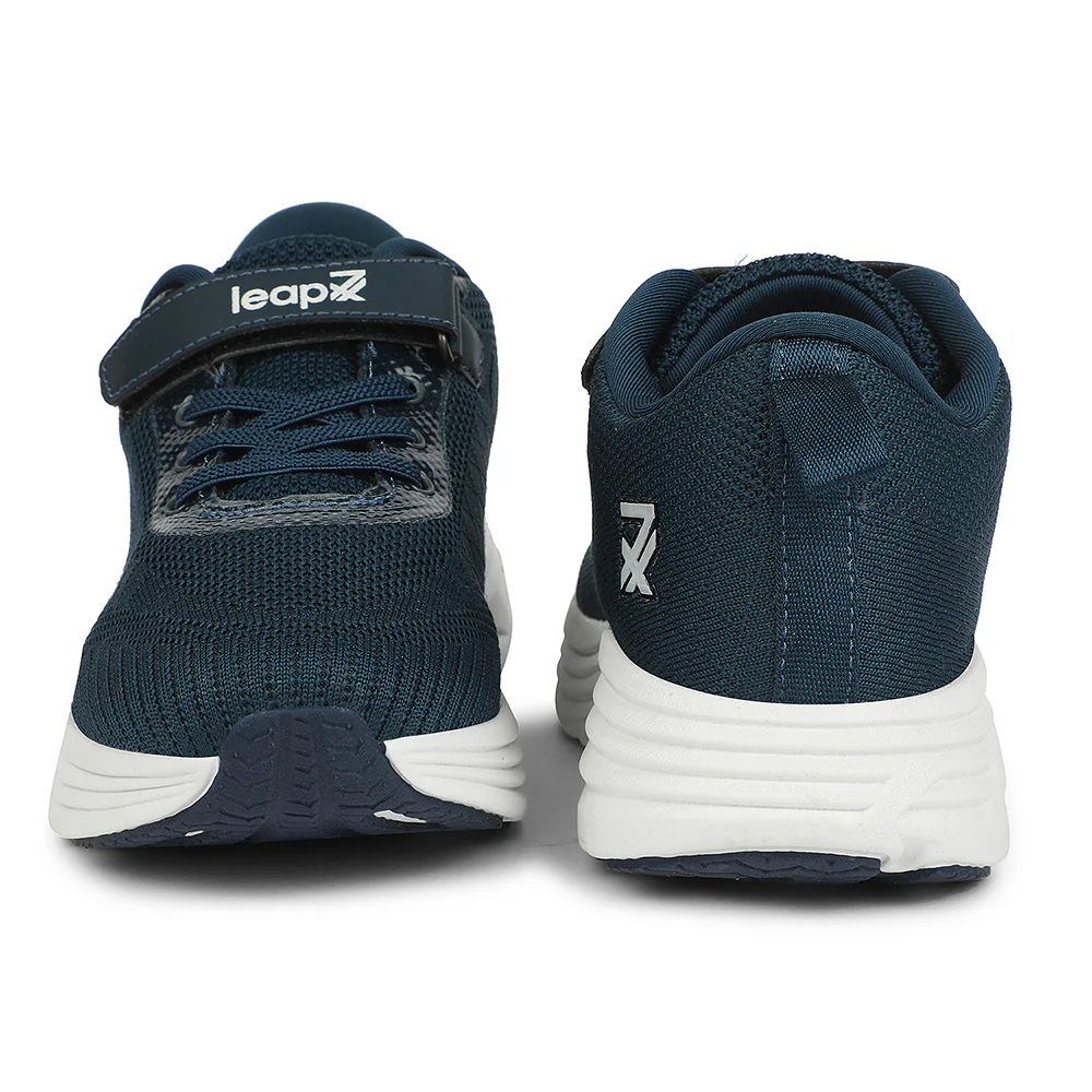 LEAP7X Teal Blue Sports Non Lacing Walking Shoes for Kids COVER-04 by Liberty - Image 6