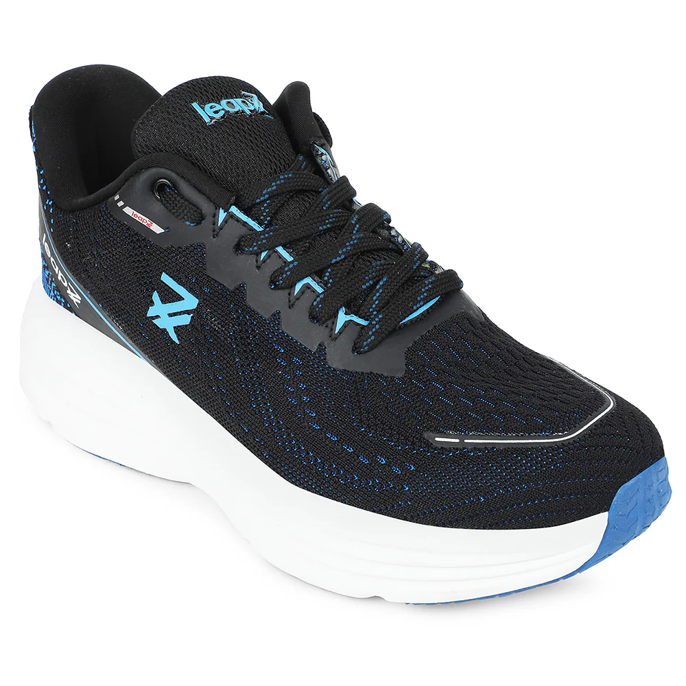 Leap7x Teal Blue Sports Running Shoes For Men GHD-41 By Liberty