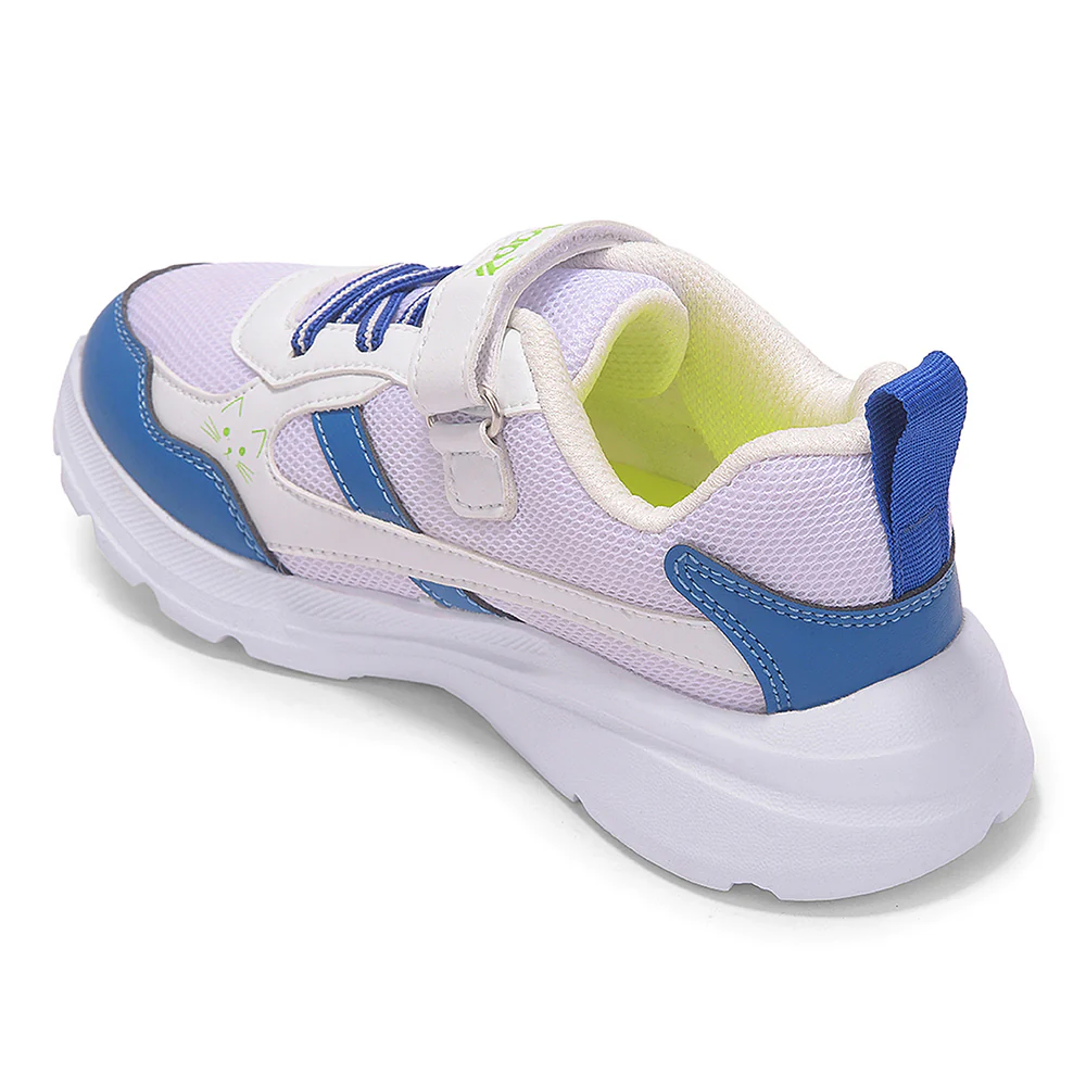 Leap7X TOTSTREND3 White Sports Non Lacing Walking Shoes for Kids by Liberty - Image 4