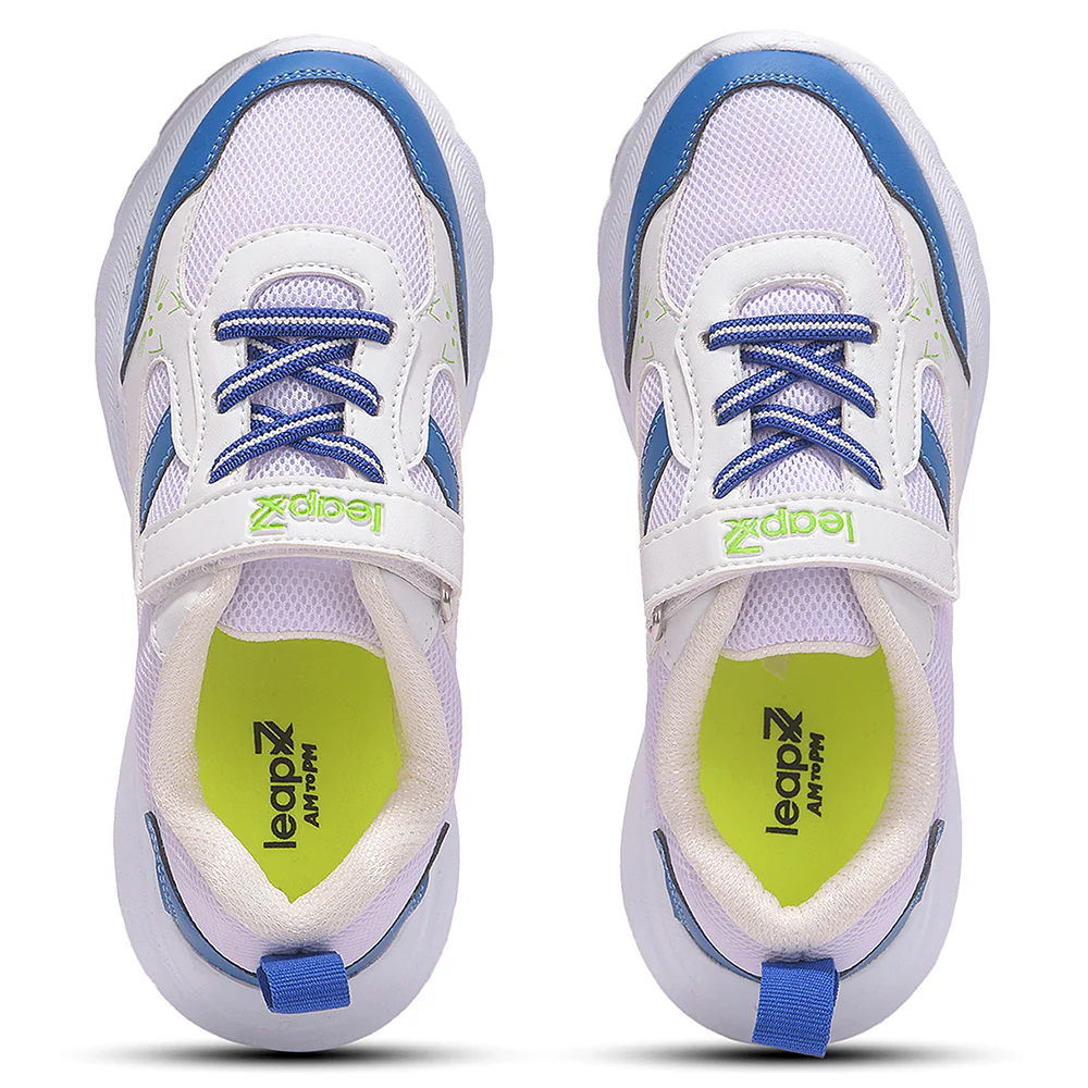 Leap7X TOTSTREND3 White Sports Non Lacing Walking Shoes for Kids by Liberty - Image 8
