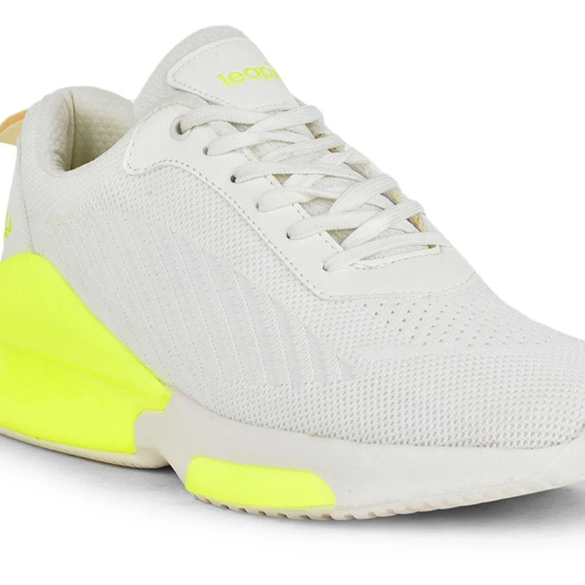Leap7x VIRAT Men Off white Sports Lacing Shoes By Liberty - Image 4