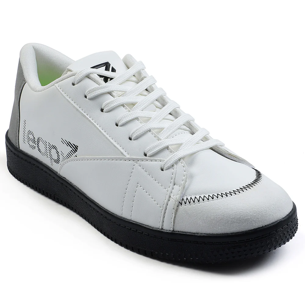 Leap7x White Casual Lacing Sneakers For Men NEXTER-1E By Liberty