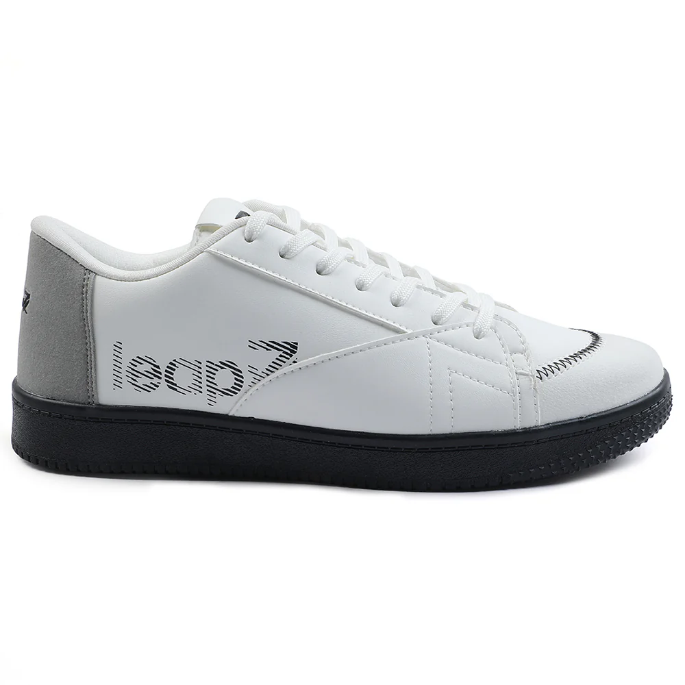 Leap7x White Casual Lacing Sneakers For Men NEXTER-1E By Liberty - Image 2