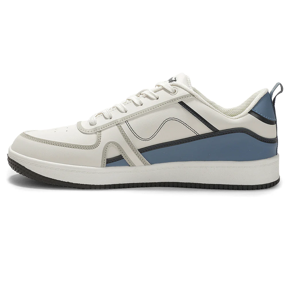 LEAP7X White Casual Lacing Sneakers for Men SNOOKEY-1E by Liberty - Image 5