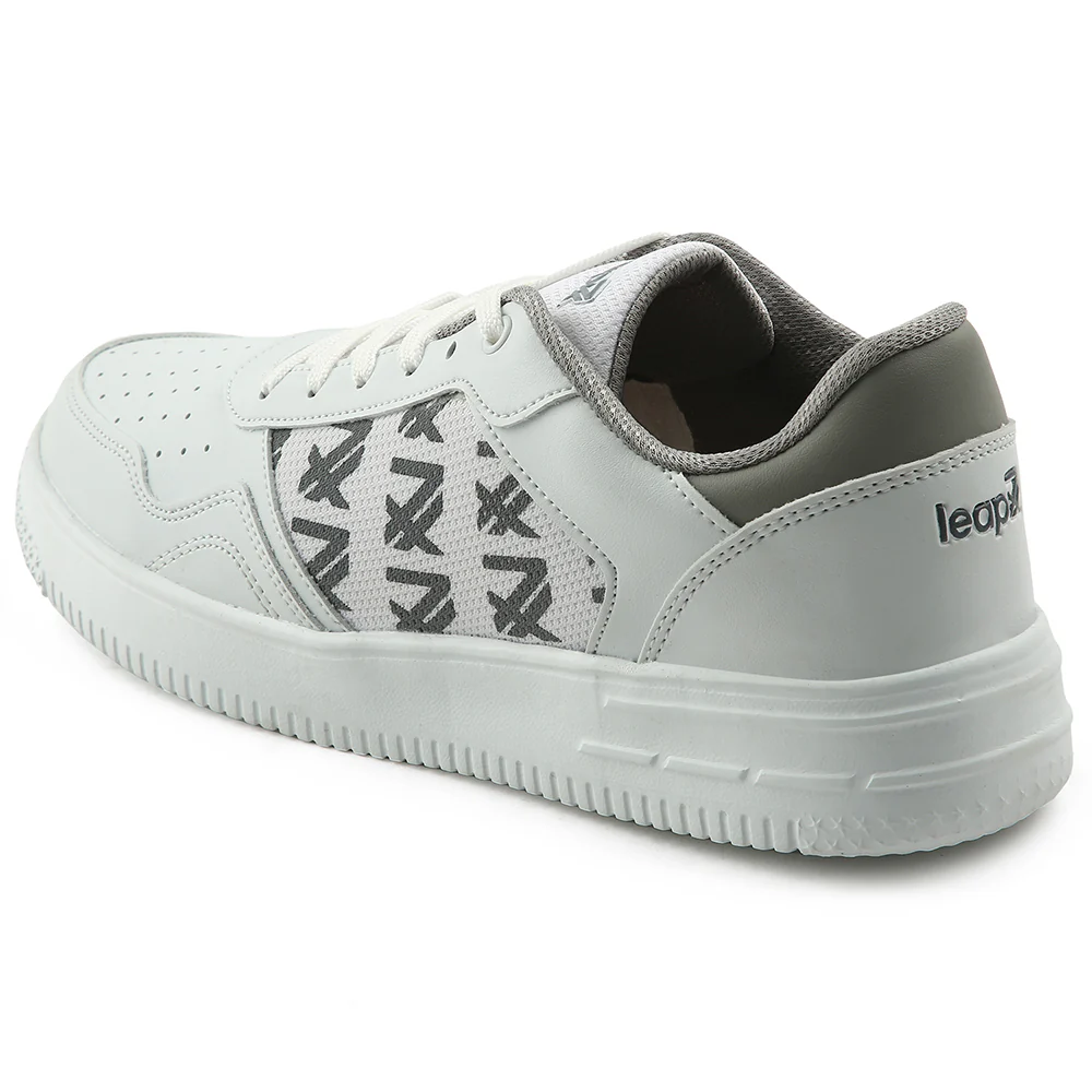 Leap7x White Casual Lacing Sneakers For Men SNOOKIS By Liberty - Image 6