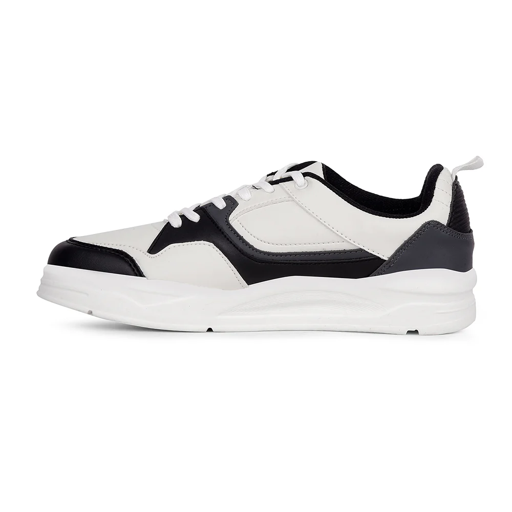 LEAP7X White Casual Lacing Sneakers for Men SNOOKIT-1E By Liberty - Image 5