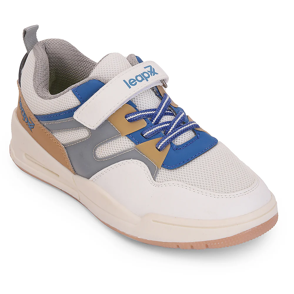 Leap7x White Casual Non Lacing Sneakers For Kids ENVY-5VE By Liberty