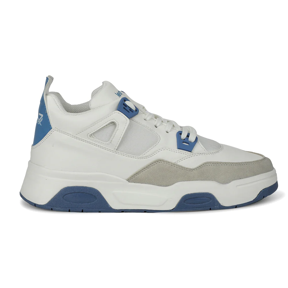 Leap7x White Casual Sneakers For Men RETRO-02 By Liberty - Image 2