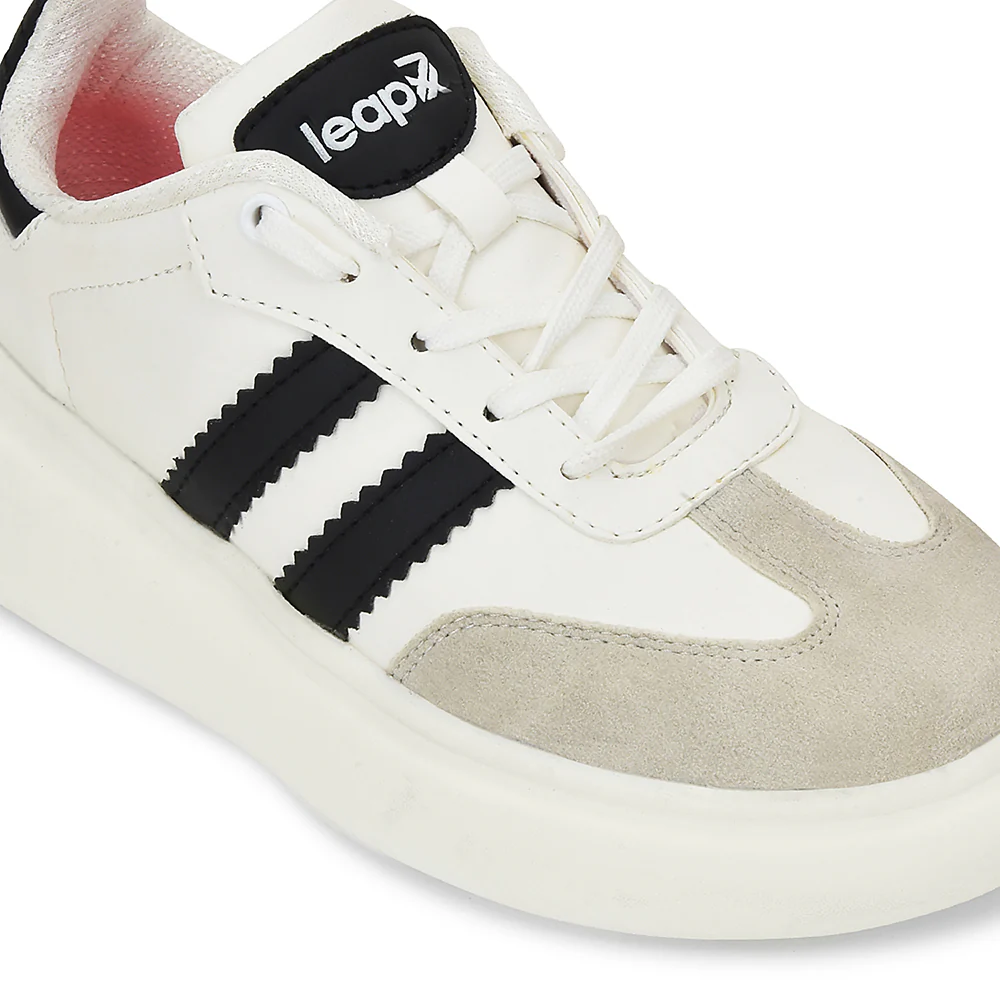 Leap7x White Casual Sneakers For Women BELEXI-1E By Liberty - Image 5
