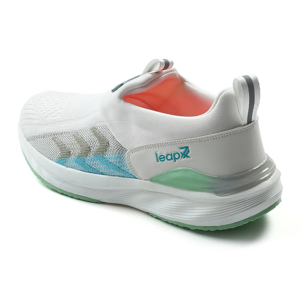 Leap7x White Non Lacing Sports Walking Shoes For Women AHANA By Liberty - Image 5